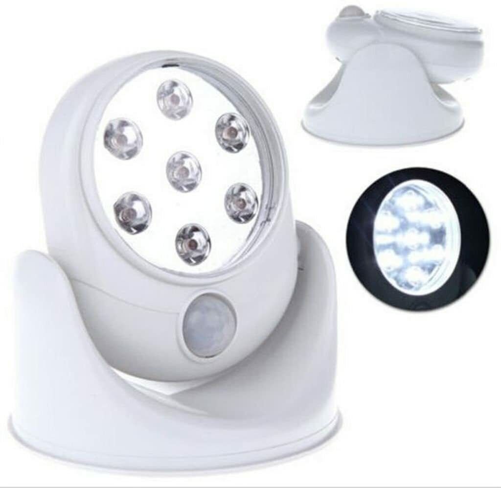 emeco LED Nachtlicht 2 x LED Spot Lampe mit Bewegungsmelder Innen Außen Strahler Sensor Nac von emeco