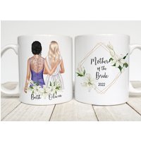 Mutter Der Braut Geschenk, Personalisierte Tasse, Geschenk Von Zu Mutter, Hochzeitserinnerungsstück von emhGraphics