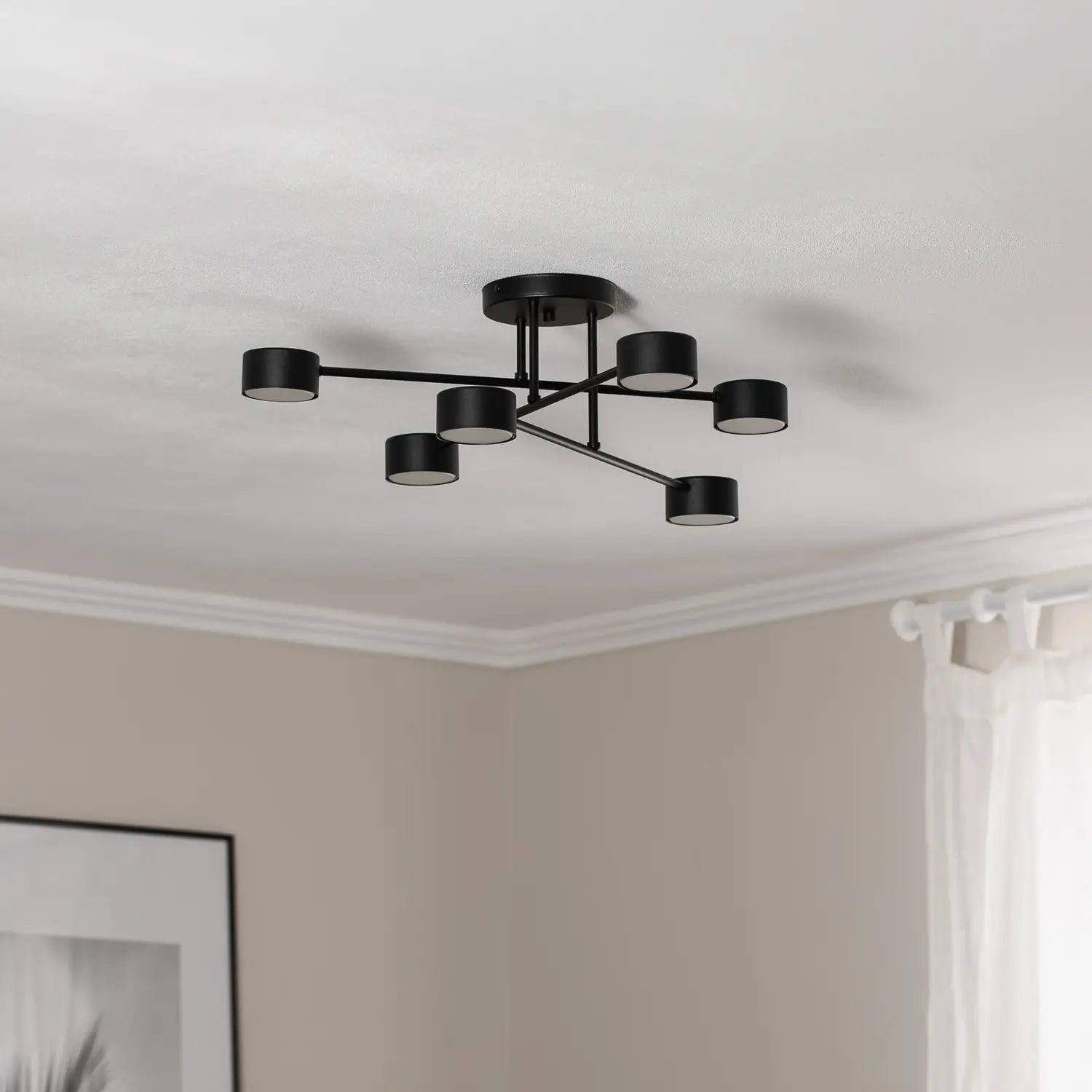 B-Ware Emibig Deckenleuchte Lampe Modus 6 Schwarz Gx53 Stahl Sechsflammig Länge 60 Cm B-Ware Emibig Deckenleuchte Lampe Modus 6 Schwarz Gx53 Stahl Sechsflammig Länge 60 Cm von emibig