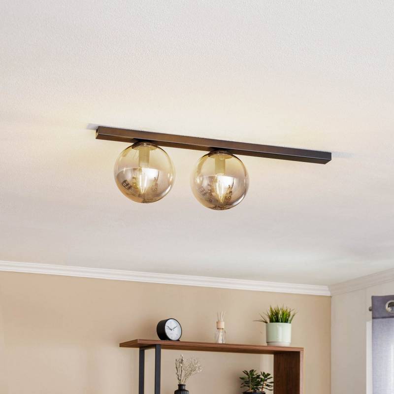 B-Ware Emibig Deckenlampe Leuchte Fit Schwarz Grafit Zweiflammig Siehe Text/Foto von emibig