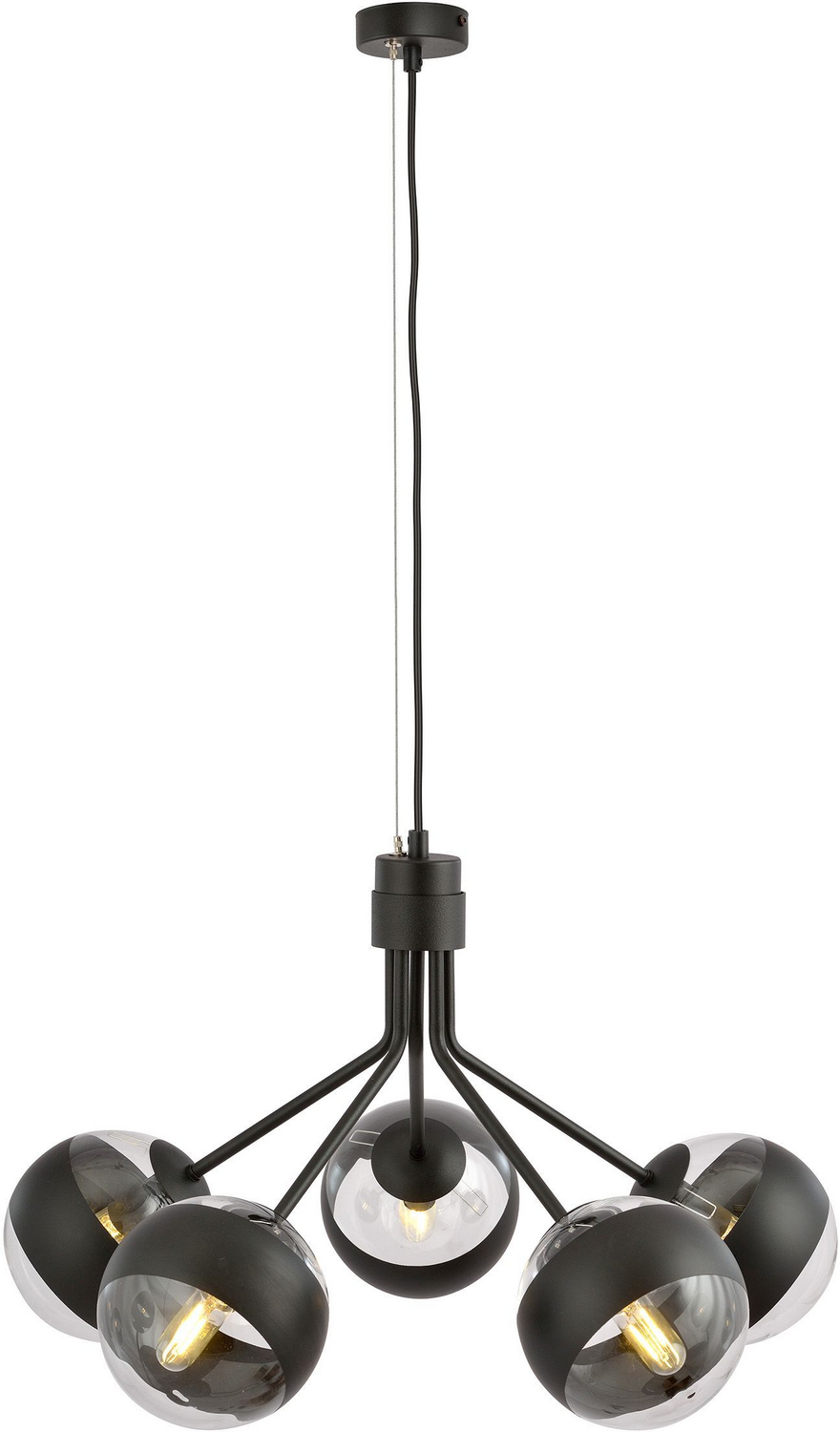 Emibig Nova 1139/5 Pendelleuchte Hängeleuchte Leuchte Lampe Led 5x40 W E14 Ip20 B-Ware von emibig