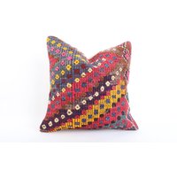 Handgewebtes Kelim Kissen 20x20 Boho Home Decor von emilikilimpillow