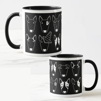 Full Wrap Ghost Multibull Bullterrier Becher von emilydevineart