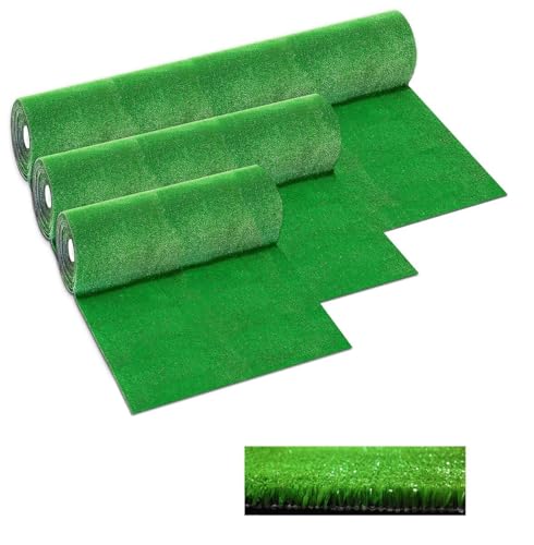 Kunstrasen 7 mm Drainage in 50 Größen Kunstrasen Grün Kunstrasen zuschneidbar Rolle 2 x 4 m von emmevi