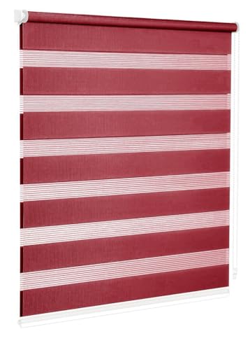 Rollo für Fenster, Innentür, Haus und Büro, Montageset ohne Bohren, 80 x 180 cm, Bordeaux Rollo für Fenster, Innentür, Haus und Büro, Montageset ohne Bohren, 80 x 180 cm, Bordeaux von emmevi