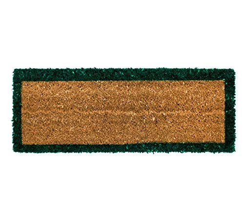emmevi Fußmatte aus natürlicher Kokosfaser, mehrere Größen, für Hauseingang, rutschfest, Modell Kokos, mit Rand, 27 x 70 cm, Grün emmevi Fußmatte aus natürlicher Kokosfaser, mehrere Größen, für Hauseingang, rutschfest, Modell Kokos, mit Rand, 27 x 70 cm, Grün von emmevi