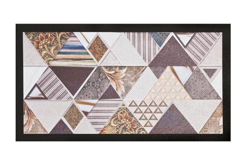 emmevi Fußmatte für den Eingangsbereich, 40 x 70 cm, innen und außen, aus nachhaltigem Gummi, rutschfest, Mosaiksteine, DIS_A von emmevi