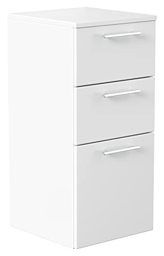 Midischrank 75 cm Weiss Hochglanz von emotion