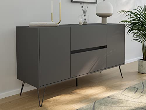 emotion Raumwunder Sideboard Kommode Maya 140cm 2 Greif-SoftClose 2 Türen Grafit emotion Raumwunder Sideboard Kommode Maya 140cm 2 Greif-SoftClose 2 Türen Grafit von emotion