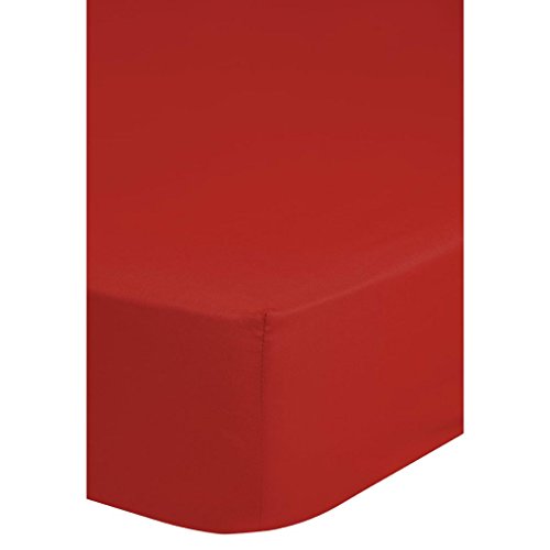 Emotion Spannbettlaken Jersey Fitted rot 90/100 x 220 cm von Emotion