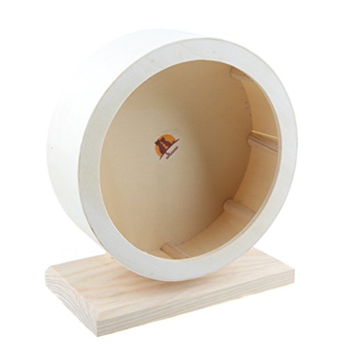 emours Hamster Comfort Laufrad aus Holz, für Kleintierkäfige, klein (15 cm) von emours