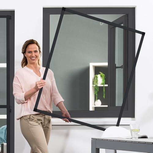 empasa Insektenschutz Fliegengitter Fenster Alurahmen BASIC weiß, braun, anthrazit, in vielen Größen, ohne Bohren und Schrauben, als Selbstbausatz empasa Insektenschutz Fliegengitter Fenster Alurahmen BASIC weiß, braun, anthrazit, in vielen Größen, ohne Bohren und Schrauben, als Selbstbausatz von empasa
