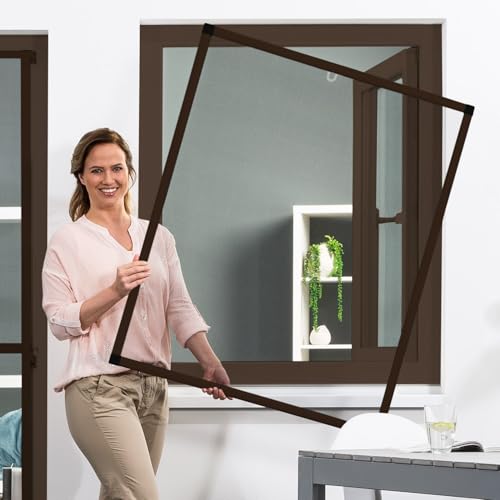 empasa Insektenschutz Fliegengitter Fenster Alurahmen BASIC weiß, braun, anthrazit, in vielen Größen, ohne Bohren und Schrauben, als Selbstbausatz empasa Insektenschutz Fliegengitter Fenster Alurahmen BASIC weiß, braun, anthrazit, in vielen Größen, ohne Bohren und Schrauben, als Selbstbausatz von empasa
