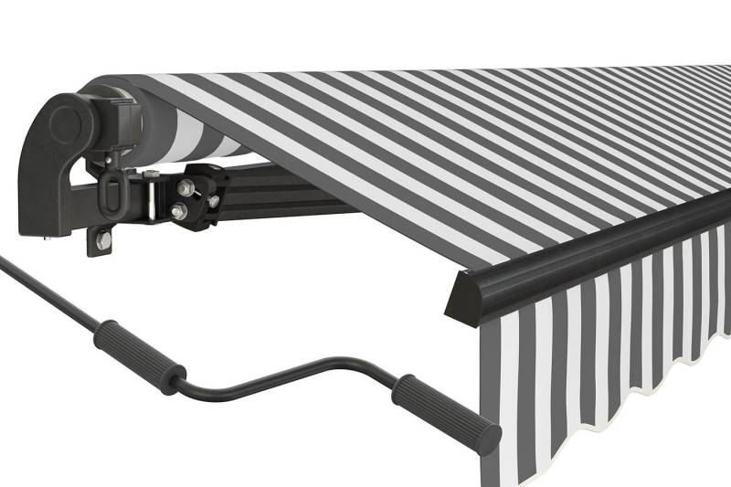 empasa Gelenkarmmarkise "START" manuelle Markise für Balkon, Aluminium-Gestell in anthrazit von empasa