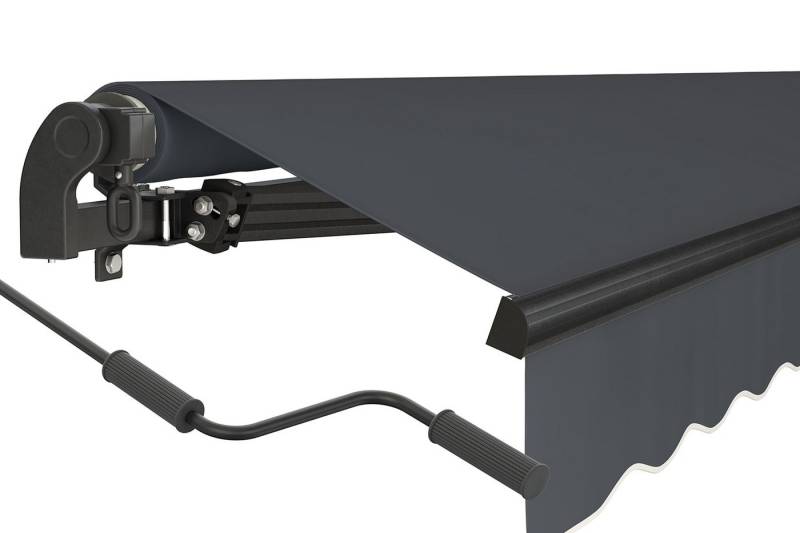 empasa Gelenkarmmarkise "START" manuelle Markise für Balkon, Aluminium-Gestell in anthrazit von empasa