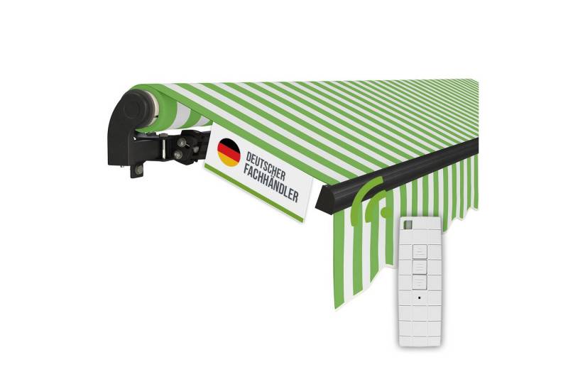 empasa Gelenkarmmarkise "START PLUS" elektrische Markise mit Fernbedienung & Handkurbel von empasa