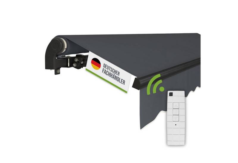 empasa Gelenkarmmarkise "START PLUS" elektrische Markise mit Fernbedienung & Handkurbel empasa Gelenkarmmarkise "START PLUS" elektrische Markise mit Fernbedienung & Handkurbel von empasa