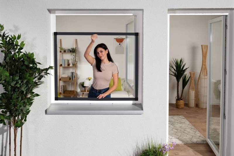 empasa Insektenschutz-Fensterrahmen SLIDE, Selbstbausatz - Alurahmen Teleskop Fenster empasa Insektenschutz-Fensterrahmen SLIDE, Selbstbausatz - Alurahmen Teleskop Fenster von empasa