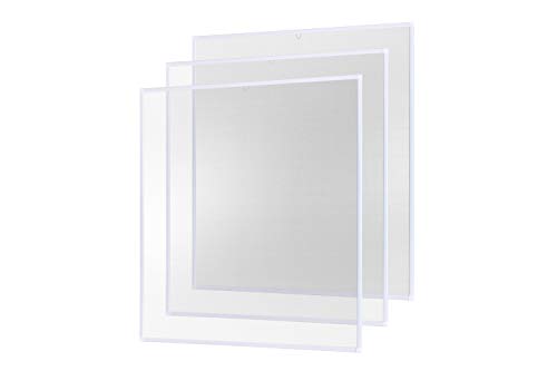 empasa Insektenschutz Fliegengitter Fenster Alurahmen Basic weiß, braun oder anthrazit, 100 x 120 cm 3er SET von empasa