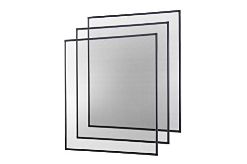 empasa Insektenschutz Fliegengitter Fenster Alurahmen Basic weiß, braun oder anthrazit, 120 x 140 cm 3er SET empasa Insektenschutz Fliegengitter Fenster Alurahmen Basic weiß, braun oder anthrazit, 120 x 140 cm 3er SET von empasa