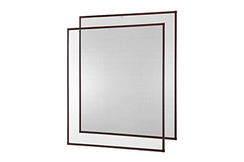 empasa Insektenschutz Fliegengitter Fenster Alurahmen Basic weiß, braun oder anthrazit, 130 x 150 cm 2er SET empasa Insektenschutz Fliegengitter Fenster Alurahmen Basic weiß, braun oder anthrazit, 130 x 150 cm 2er SET von empasa