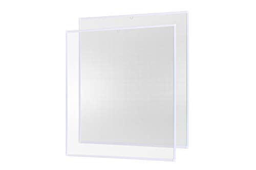 empasa Insektenschutz Fliegengitter Fenster Alurahmen Basic weiß, braun oder anthrazit, 130 x 150 cm 2er SET von empasa