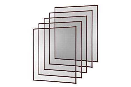 empasa Insektenschutz Fliegengitter Fenster Alurahmen Basic weiß oder braun 120 x 140 cm 5er SET von empasa
