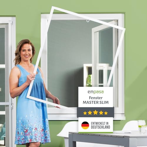 empasa Insektenschutz Fliegengitter Fenster Alurahmen individuell zuschneidbar Master Slim weiß, braun oder anthrazit in verschiedenen Größen empasa Insektenschutz Fliegengitter Fenster Alurahmen individuell zuschneidbar Master Slim weiß, braun oder anthrazit in verschiedenen Größen von empasa