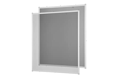 empasa Insektenschutz Fliegengitter Fenster MASTER SLIM Set Alurahmen Mückengitter als Selbstbausatz in 80 x 100 cm, verschiedene Sets und Farben, Farbe:weiß, Größe:2er Set empasa Insektenschutz Fliegengitter Fenster MASTER SLIM Set Alurahmen Mückengitter als Selbstbausatz in 80 x 100 cm, verschiedene Sets und Farben, Farbe:weiß, Größe:2er Set von empasa