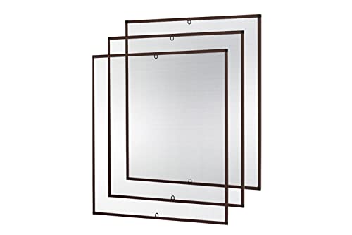 empasa Insektenschutz Fliegengitter Fenster START Set Fliegenschutz Alurahmen Mückengitter als Selbstbausatz in 100 x 120 cm, verschiedene Sets und Farben, Farbe:braun, Größe:3er Set empasa Insektenschutz Fliegengitter Fenster START Set Fliegenschutz Alurahmen Mückengitter als Selbstbausatz in 100 x 120 cm, verschiedene Sets und Farben, Farbe:braun, Größe:3er Set von empasa