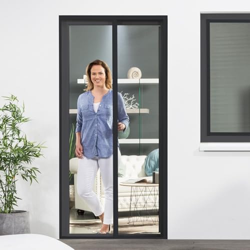 empasa Insektenschutz Fliegengitter Rollo Tür Insektenschutzrollo SMART 125 x 220 cm von empasa