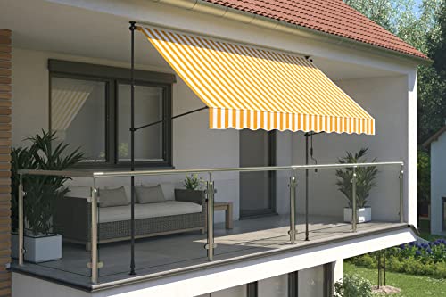 empasa Klemmmarkise 'ILANGA' Balkon Markise Klemm-Markise, UV-beständig und höhenverstellbar von empasa