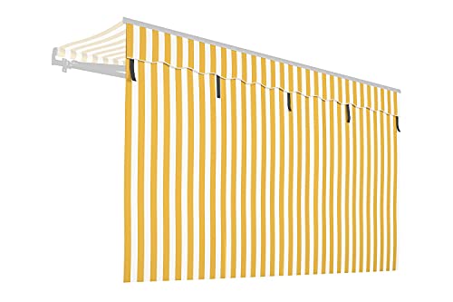 empasa Markisen Volant Markisenstoff Markisen-Zubehör Sonnenschutz Sichtschutz für unsere Gelenkarmmarkisen 'Start' und 'Start Plus', Farbe:gelb/weiß gestreift, Größe:400 cm empasa Markisen Volant Markisenstoff Markisen-Zubehör Sonnenschutz Sichtschutz für unsere Gelenkarmmarkisen 'Start' und 'Start Plus', Farbe:gelb/weiß gestreift, Größe:400 cm von empasa