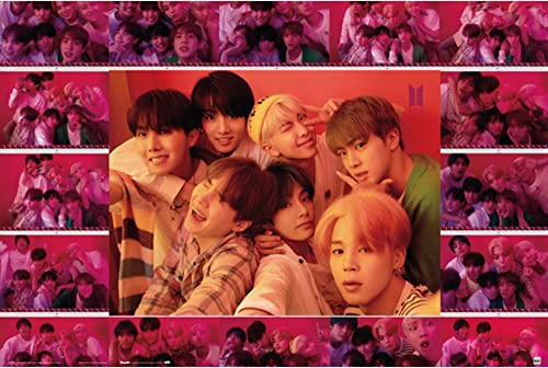 BTS - Bangtan Boys - Selfie - Poster Plakat Druck - Grösse 91,5x61 cm + 1 Packung tesa Powerstrips® - Inhalt 20 Stück von empireposter