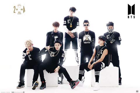 BTS - Poster - Black and White + Ü-Poster von empireposter