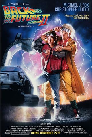 Back to The Future 2 - Movie - Film Poster Plakat Druck - Größe 61x91,5 cm + 2 St Posterleisten Alu 63 cm von empireposter