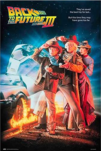 Back to The Future 3 - Film Poster Plakat Druck - Größe 61x91,5 cm + 1 Ü-Poster der Grösse 61x91,5cm von empireposter