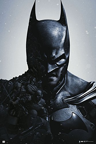 Batman - Arkham Origins - Poster Plakat - Größe 61x91,5 cm + 2 St Posterleisten Kunststoff 62 cm schwarz von empireposter