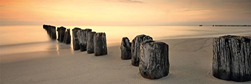 Beaches - Breakwater Beach - Beach Tür Poster Foto Strand Strände Meer Paradies - Größe 158x53 cm von empireposter