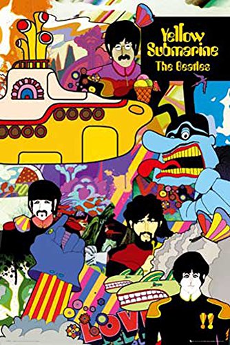 Beatles, The - Poster - Yellow Submarine Version 3 + Ü-Poster von empireposter