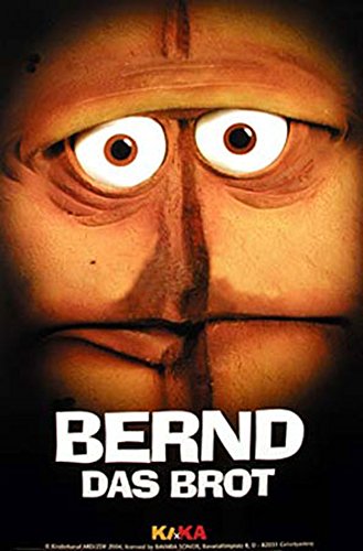 Bernd das Brot - Face - Filmposter Kino Movie TV Briegel Chilly - Grösse cm + 2 St Posterleisten Kunststoff 62 cm schwarz von empireposter