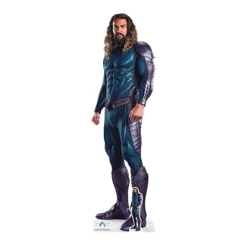 DC Comics - Aquaman - Blue Suit - Jason Momoa - Lebensgroßer Pappaufsteller Standy - 96x192 cm von empireposter
