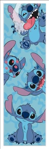 Disney - Stitch - Faces - Poster Plakat Druck - Grösse 53x158 cm + Wechselrahmen, Shinsuke® Maxi Kunststoff Weiss, Acryl-Scheibe von empireposter