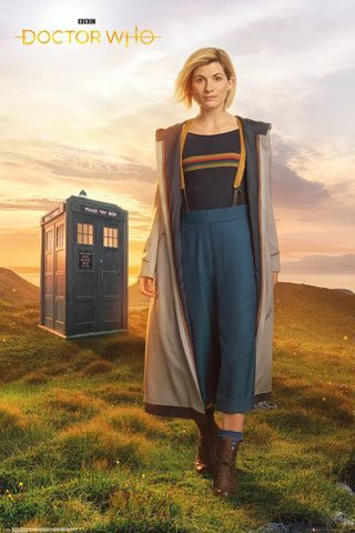Doctor Who - 13th Doctor - Filmposter Kino Movie TV-Serie - Poster Plakat Druck - Größe 61x91,5 cm + 2 St Posterleisten Alu 63 cm von empireposter