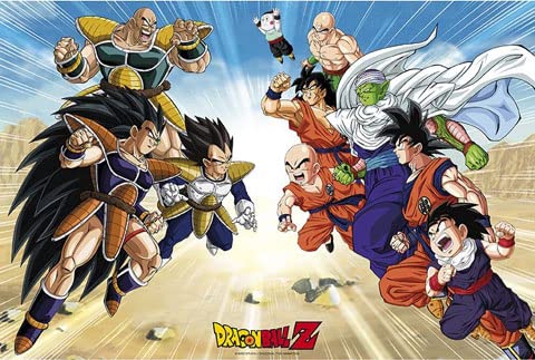 Dragon Ball - Saiyajin Arc - Manga Anime Poster Plakat Druck - Größe 91,5x61 cm + 2 St Posterleisten Kunststoff 93 cm transparent von empireposter