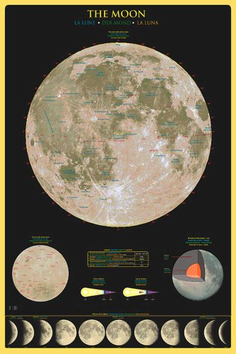 Educational - Bildung Mond - Moon Bildungsposter Plakat Druck - Maxiposter Version in Englisch - Grösse 61x91,5 cm Educational - Bildung Mond - Moon Bildungsposter Plakat Druck - Maxiposter Version in Englisch - Grösse 61x91,5 cm von empireposter