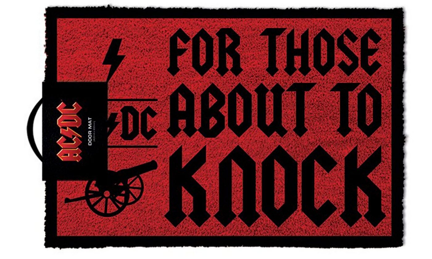 Fußmatte AC/DC Fußmatte Türmatte Kokos For Those About To Knock", empireposter" von empireposter