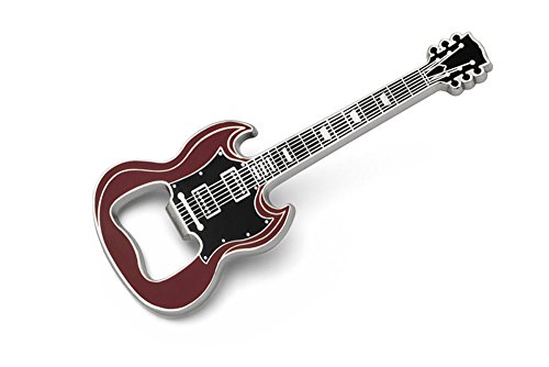 empireposter Gitarren - Guitar SG Rot Flaschenöffner mit Magnet - Größe ca. 4,2x11 cm von empireposter