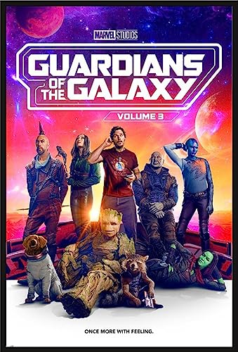 Guardians of The Galaxy 3 - Once More - Space Film Poster - 61x91,5 cm + Wechselrahmen, Shinsuke® Maxi Kunststoff schwarz, Acryl-Scheibe von empireposter