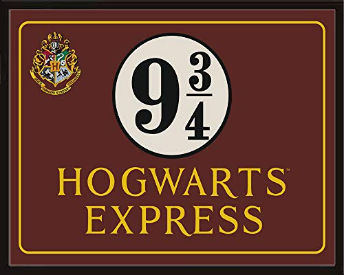 Harry Potter - Hogwarts Express - hochwertiger Kunstdruck mit den Maßen 40x30 cm + Wechselrahmen, MDF schwarz Acryl-Scheibe von empireposter